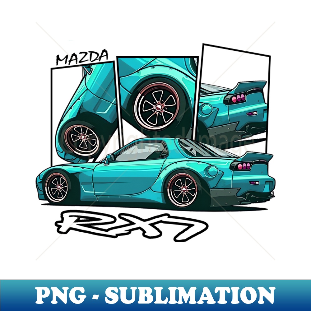 Mazda RX7 JDM - Decorative Sublimation PNG File - Boost Your | Inspire ...