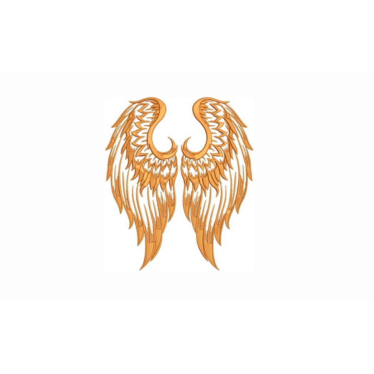 Angel Wings Machine Embroidery Design. 7 sizes | Inspire Uplift