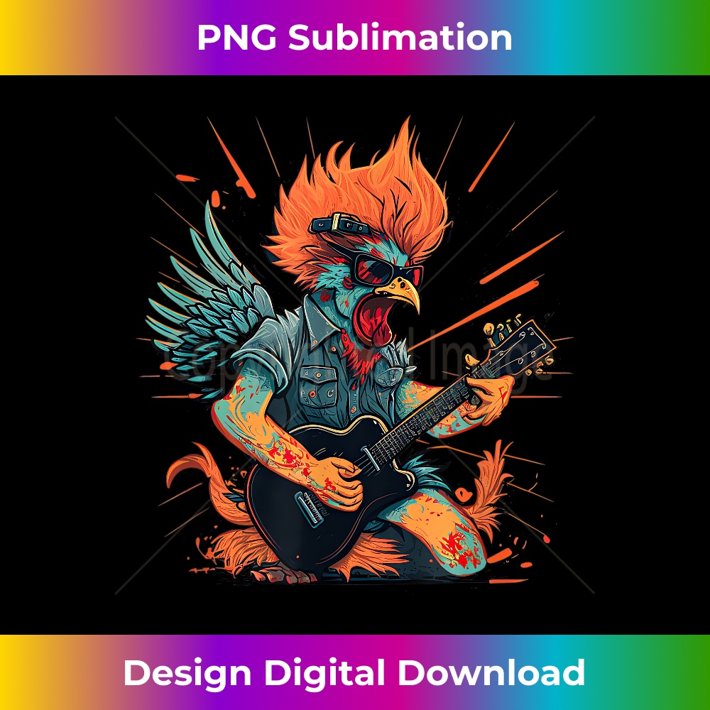 Chicken Cool Rock and roll Rocker Punk Guitar - Bohemian Sub | Inspire ...