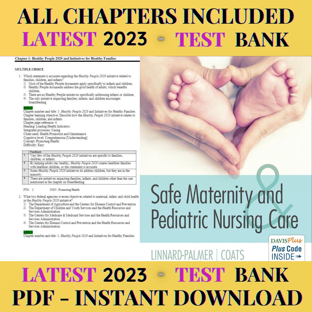 Latest 2023 Safe Maternity & Pediatric Nursing Care First Ed Inspire