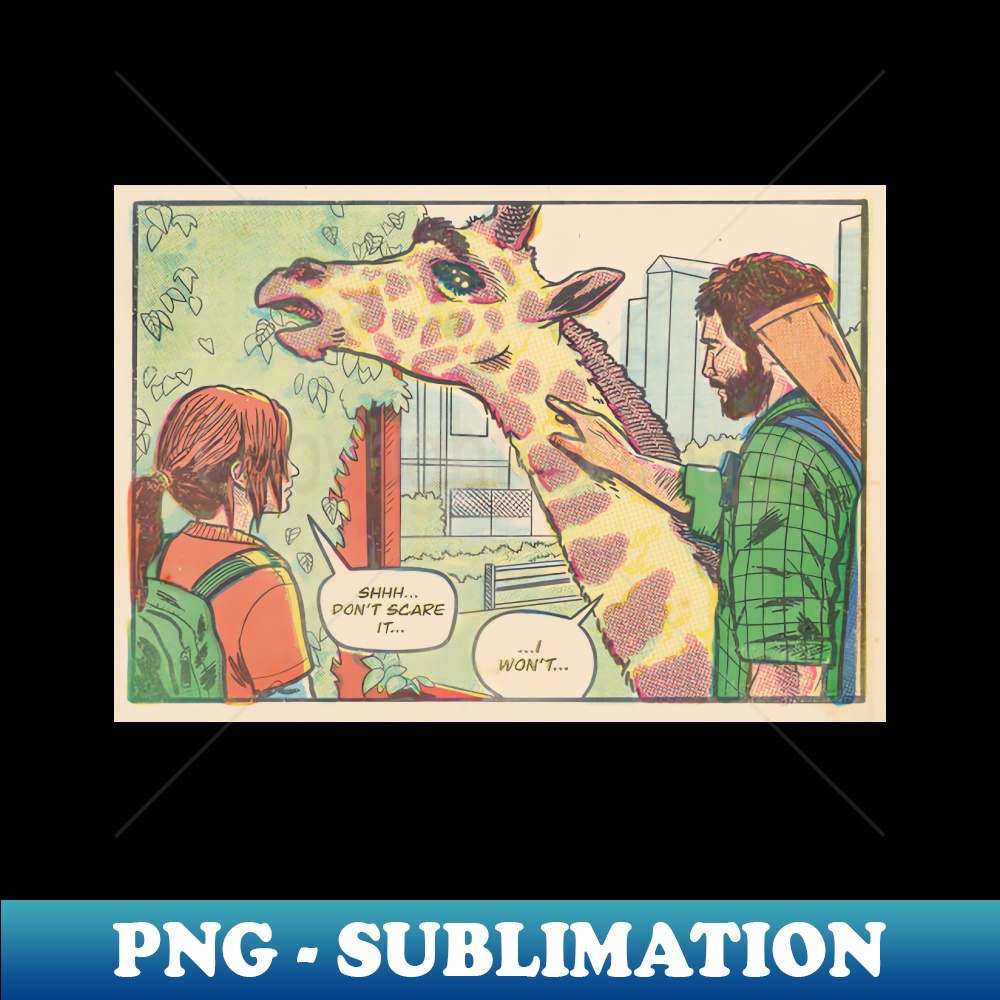 Giraffe scene TLOU comic book panel fan art - Retro PNG Subl | Inspire ...