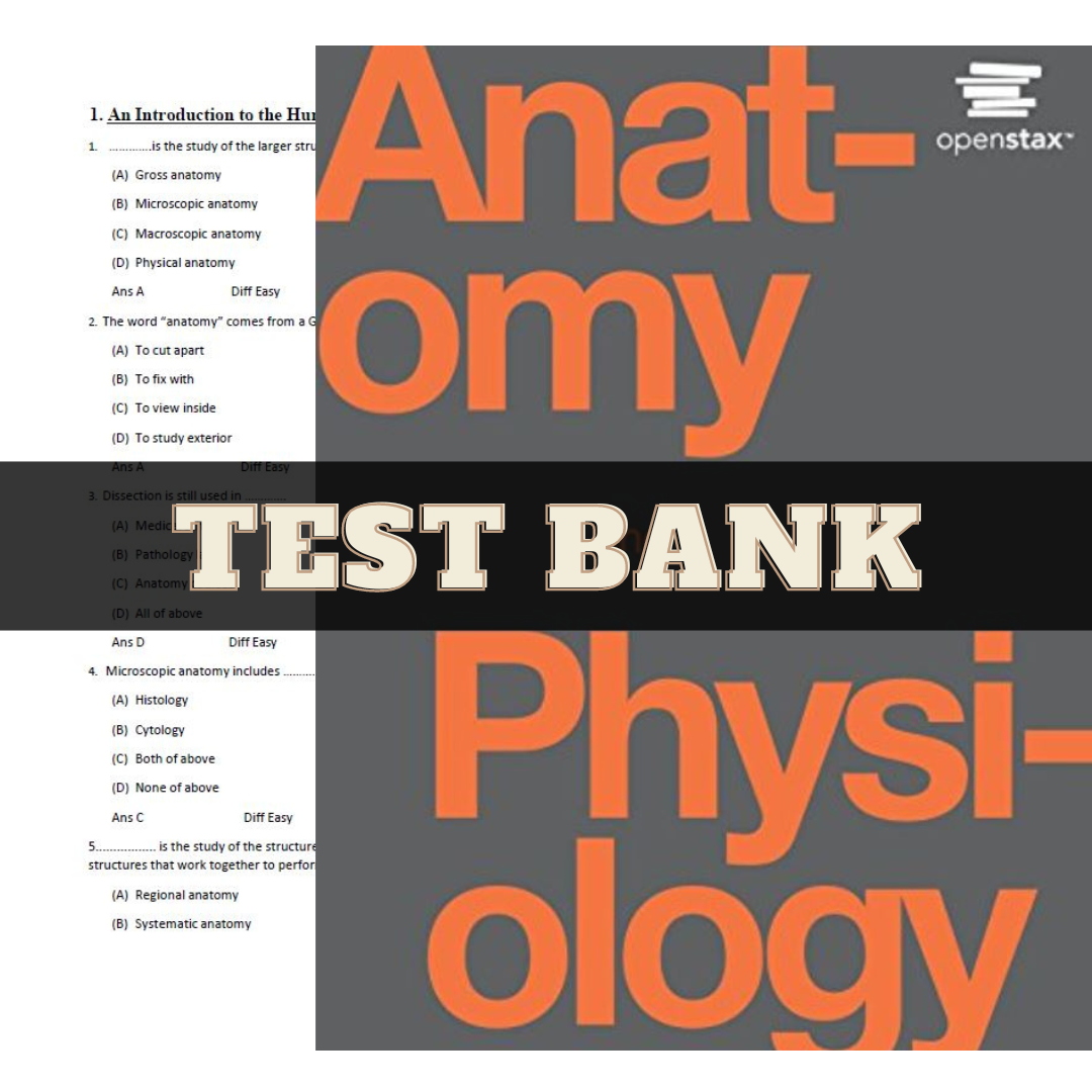Latest 2023 Anatomy and Physiology 1st Edition by Openstax T | Inspire ...