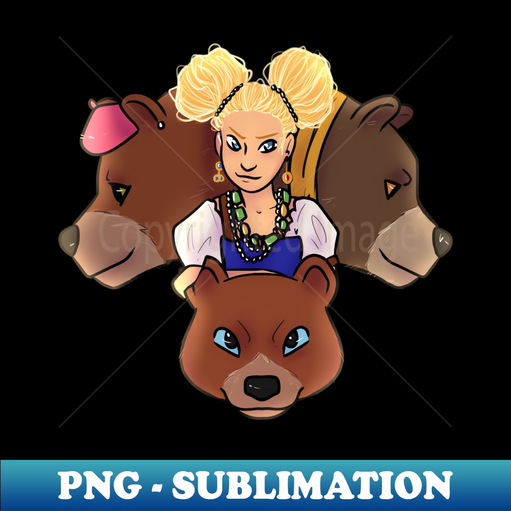 Goldilocks and the three bears - Exclusive PNG Sublimation D | Inspire ...