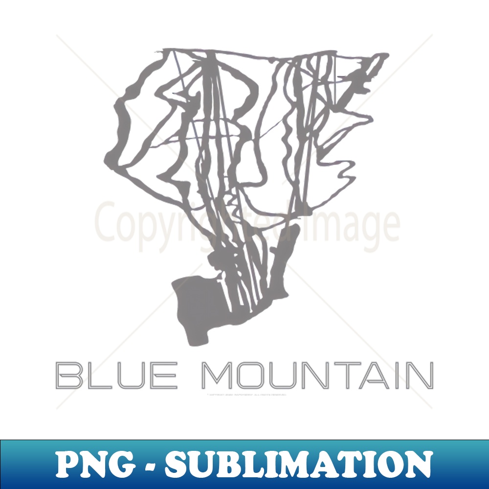 Blue Mountain Resort 3D - PNG Transparent Digital Download F - Inspire