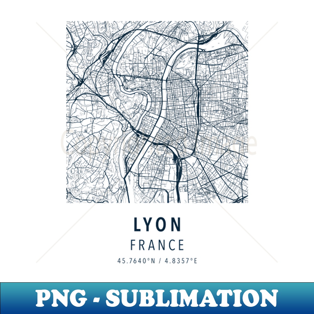 lyon simple map - PNG Transparent Digital Download File for | Inspire ...