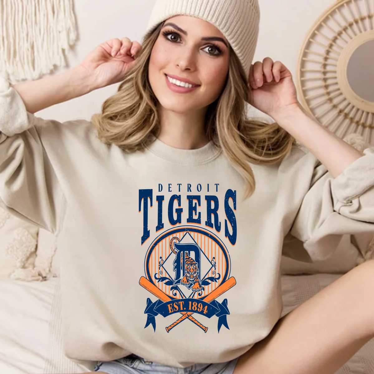 Vintage Detroit Tigers Est 1894 Logo SVG | Inspire Uplift
