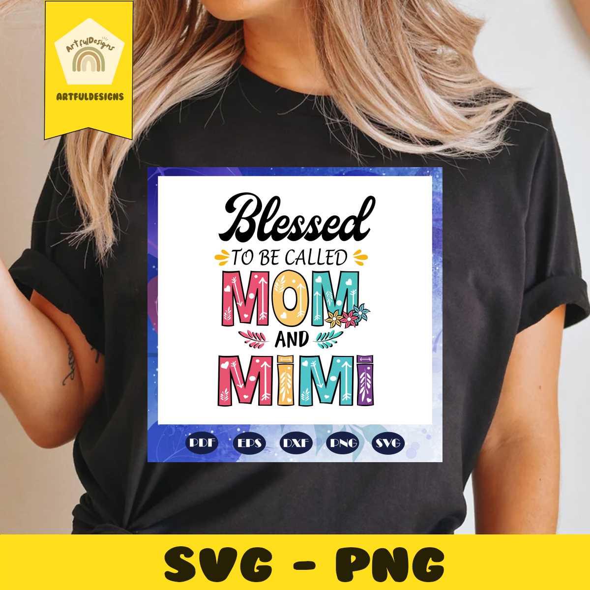 Blessed to be called mom and mimi svg, mothers day svg, moth - Inspire ...