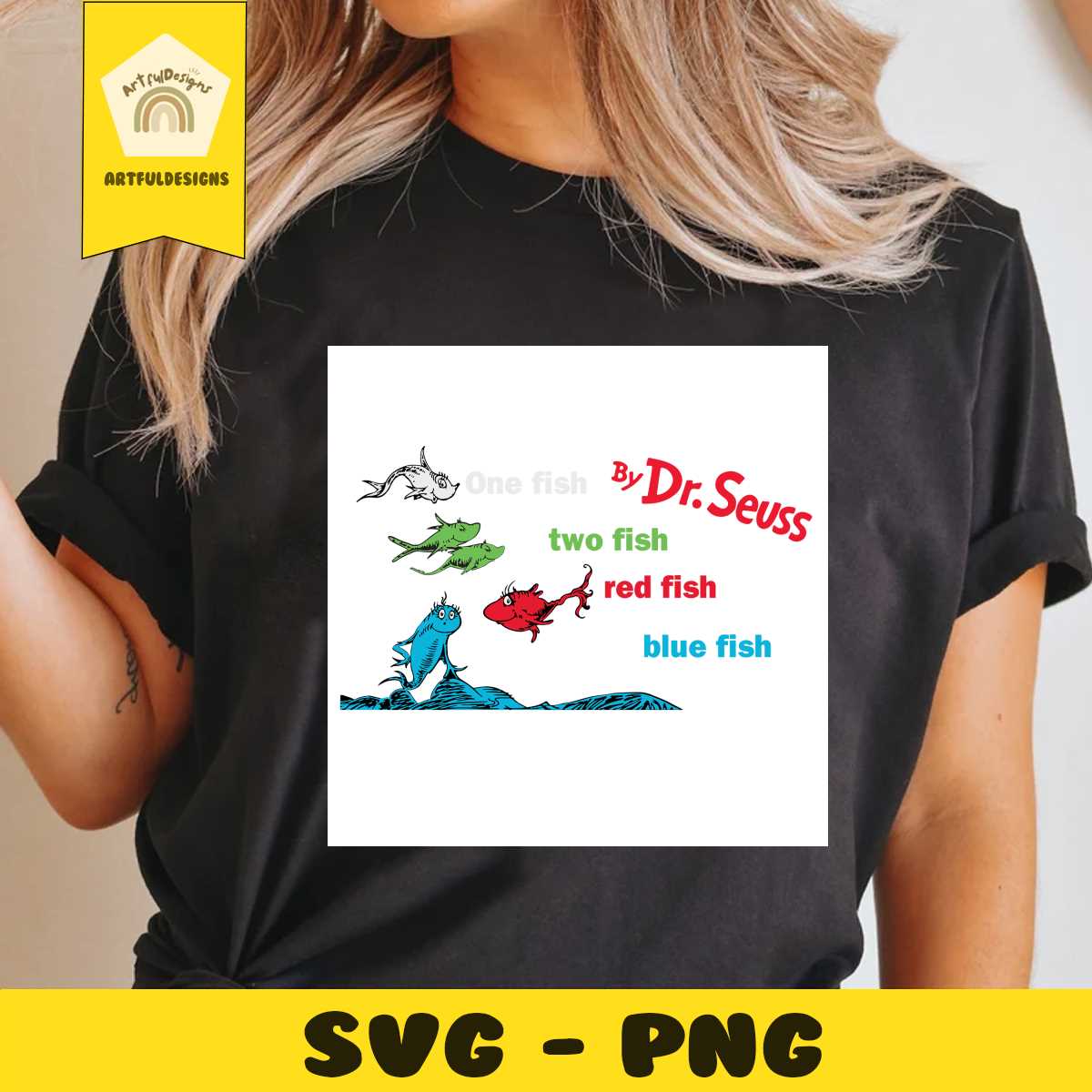 One Fish Two Fish Red Fish Blue Fish Svg, Dr Seuss Svg, Dr S - Inspire ...