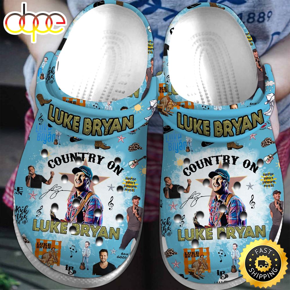 Luke Bryan Music Crocs Crocband Clogs Shoes Comfortable For | Inspire ...