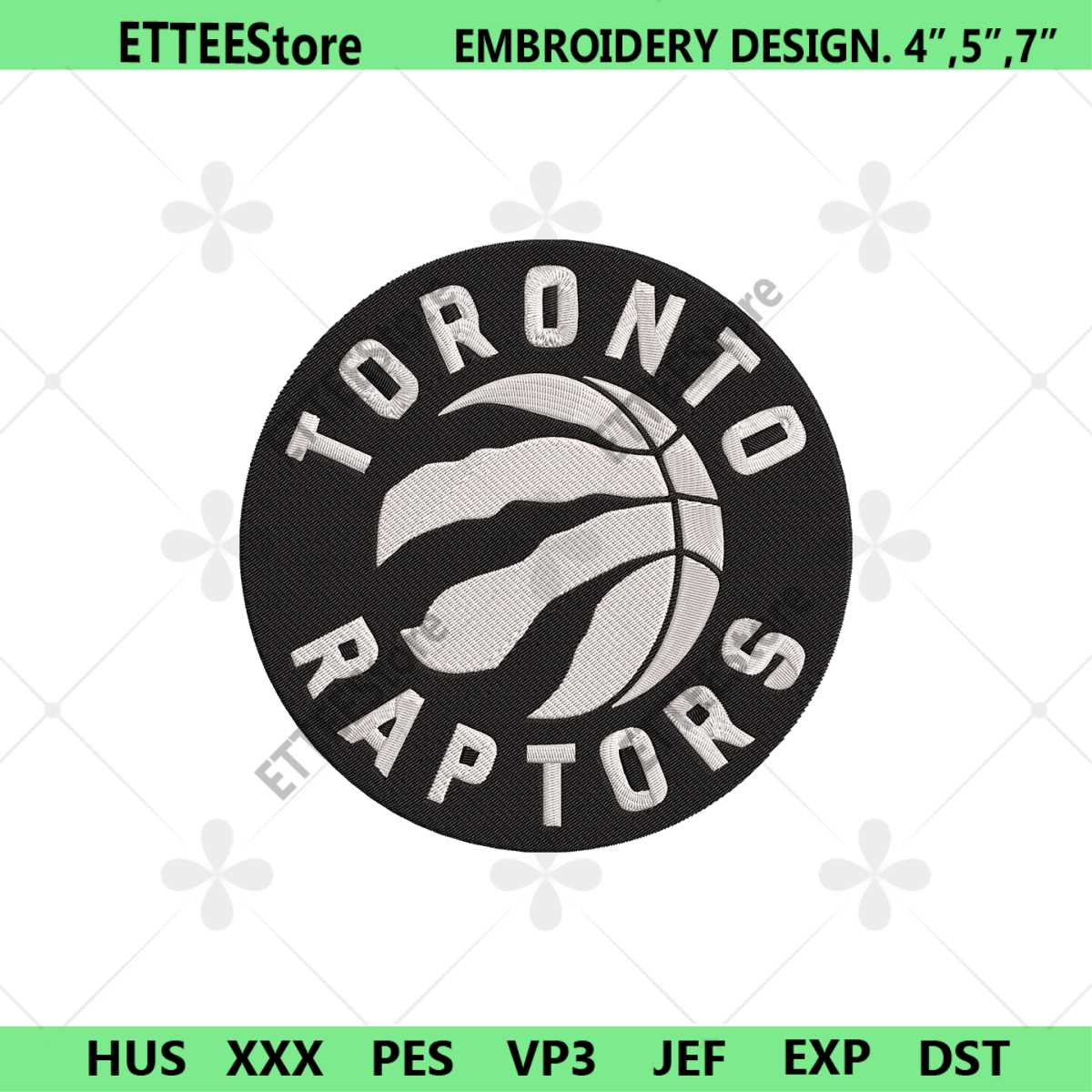 Toronto Raptors Logo Pattern Toronto Raptors Logo NBA Machine Embroidery Design, Toronto | Inspire ...