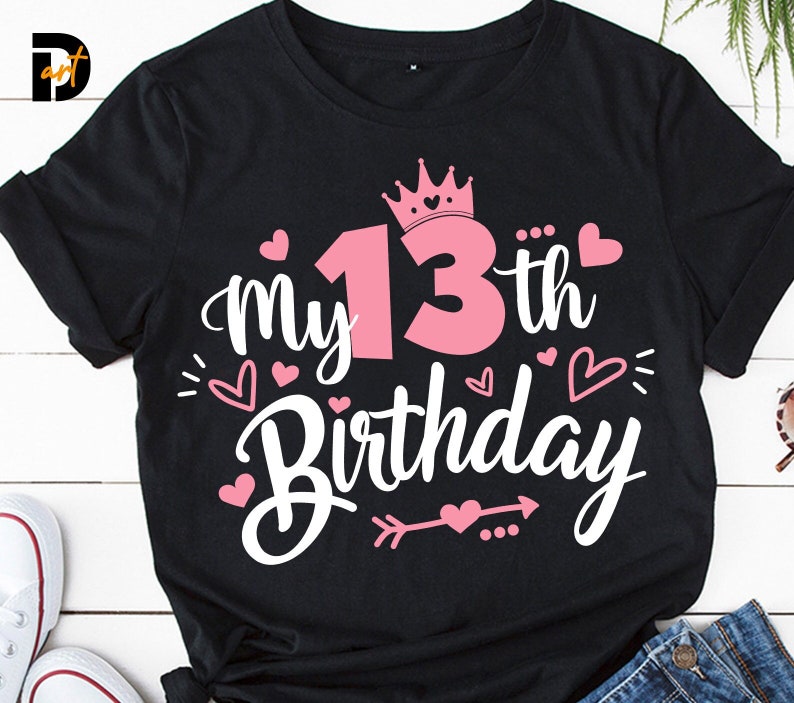 13th Birthday svg, Thirteen Birthday svg, My Birthday svg,Bi | Inspire ...