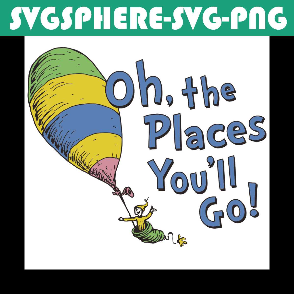 Oh The Places You'll Go When You Read Svg, Dr Seuss Svg, Dr | Inspire ...