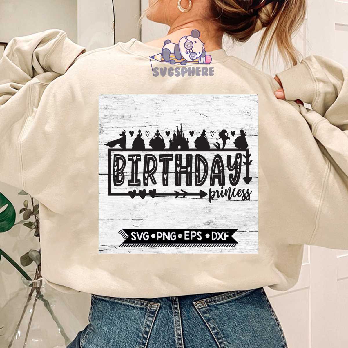 Disney Birthday Princess svg, Disney svg, Princess svg, Disn | Inspire