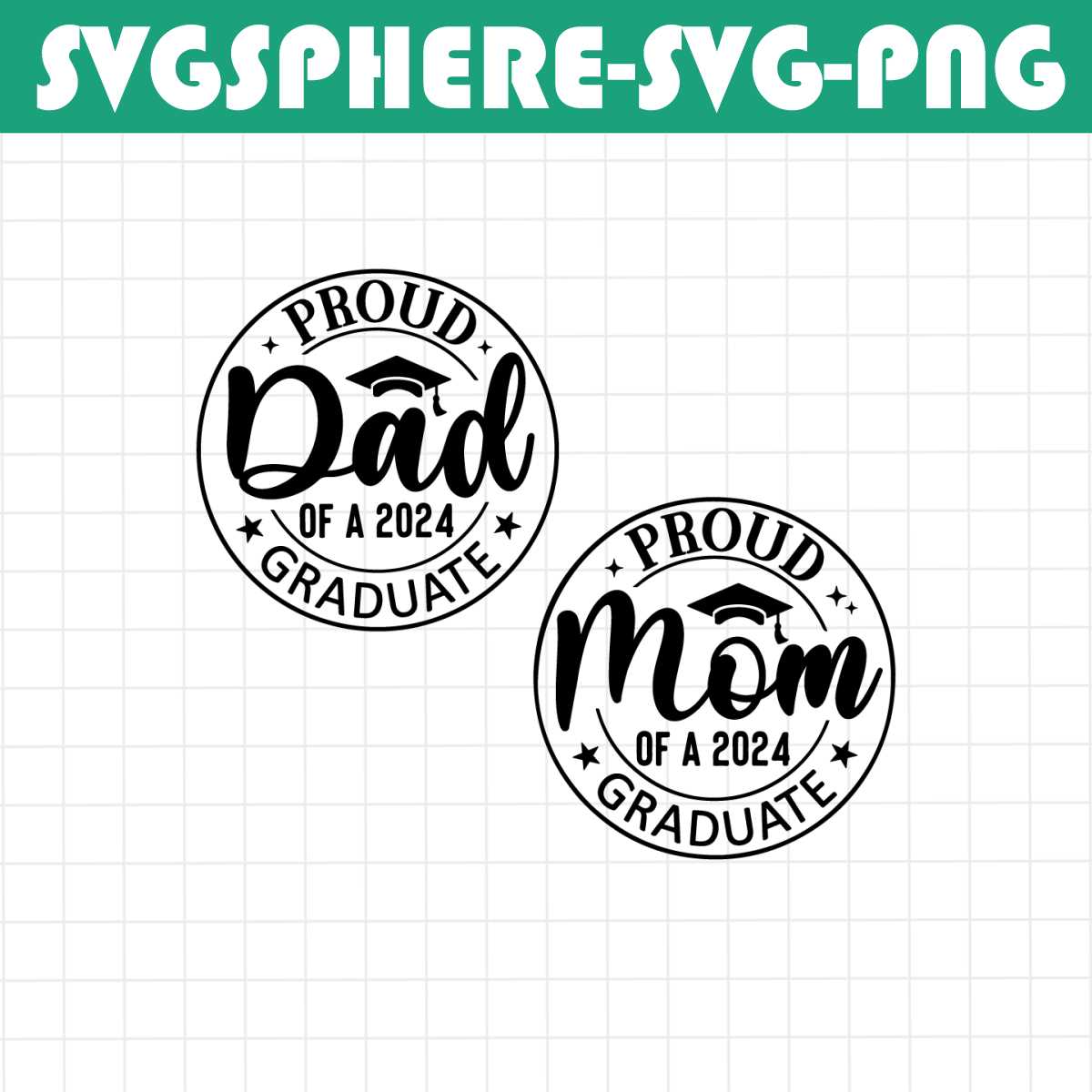 Proud mom of a 2024 graduate SVG, Proud Dad of a graduate Sv | Inspire ...