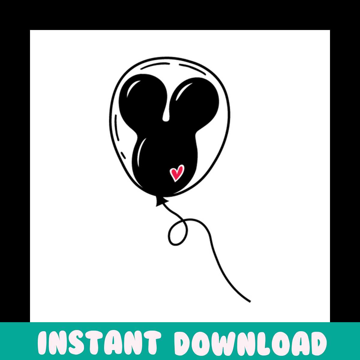 Mickey Balloons Svg, Disney Svg, Mickey Svg, Mickey Head Svg - Inspire