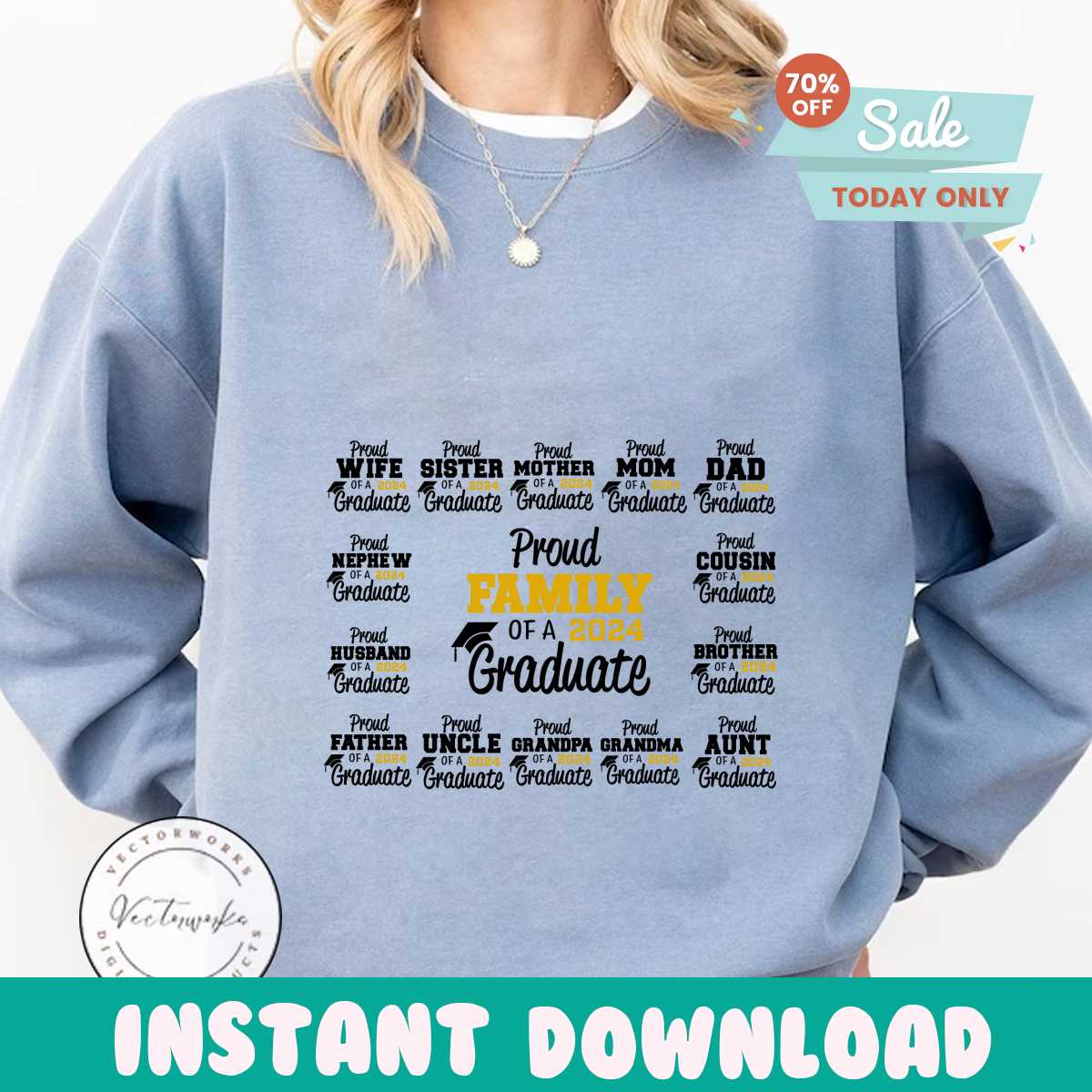 Proud Family of 2024 Graduate SVG, 2024 Graduation Svg Bundl | Inspire ...