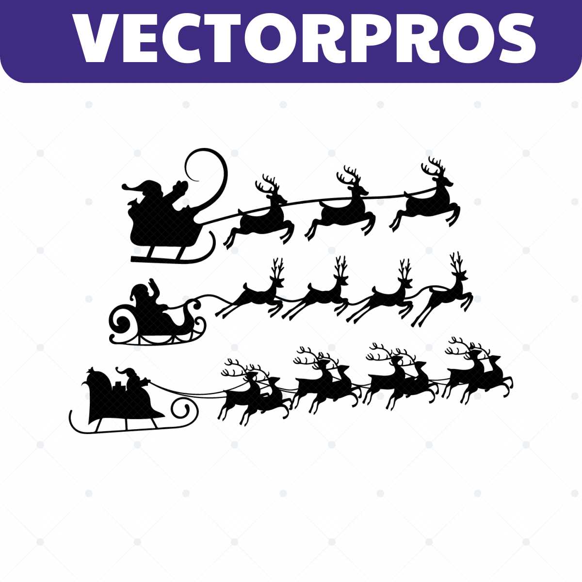 Christmas SVG, Santa sleigh SVG, Christmas reindeer svg file | Inspire ...