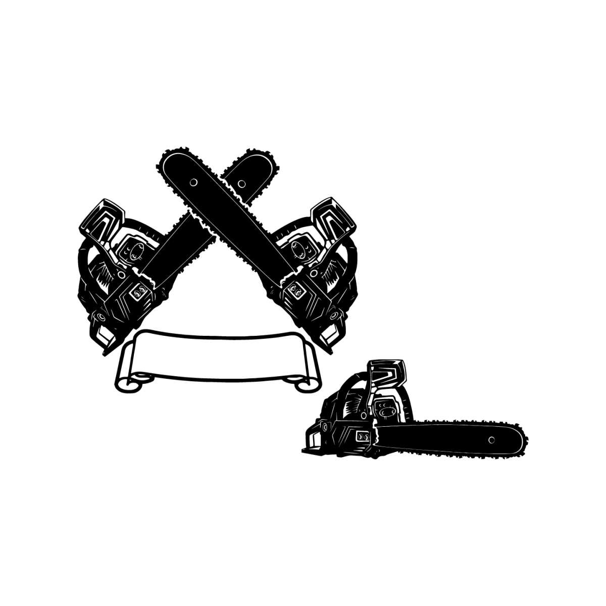 Chainsaw SVG Bundle, Chainsaw Clipart, Chainsaw Cutfile, Cha | Inspire ...