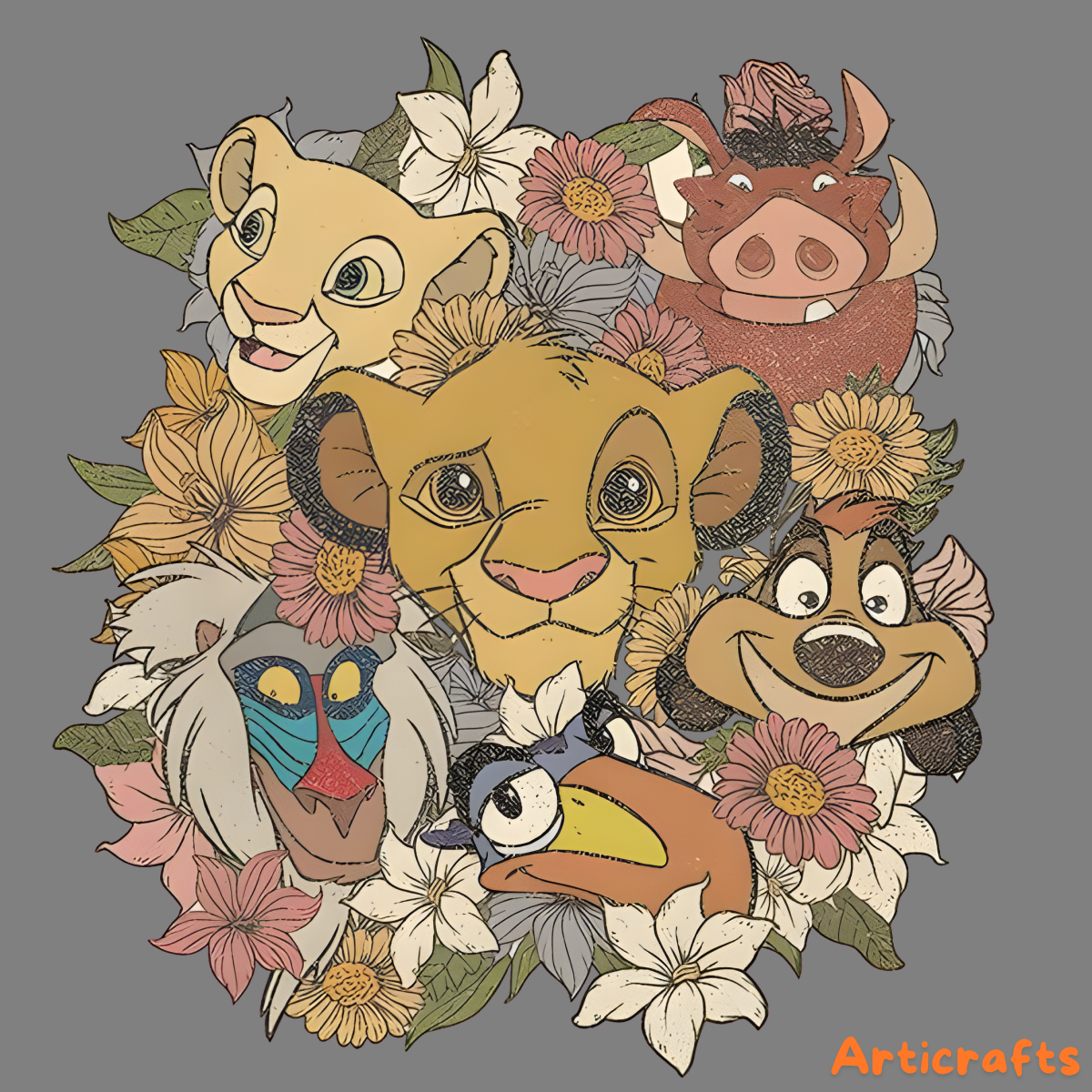 Cartoon Lion Svg | Inspire Uplift