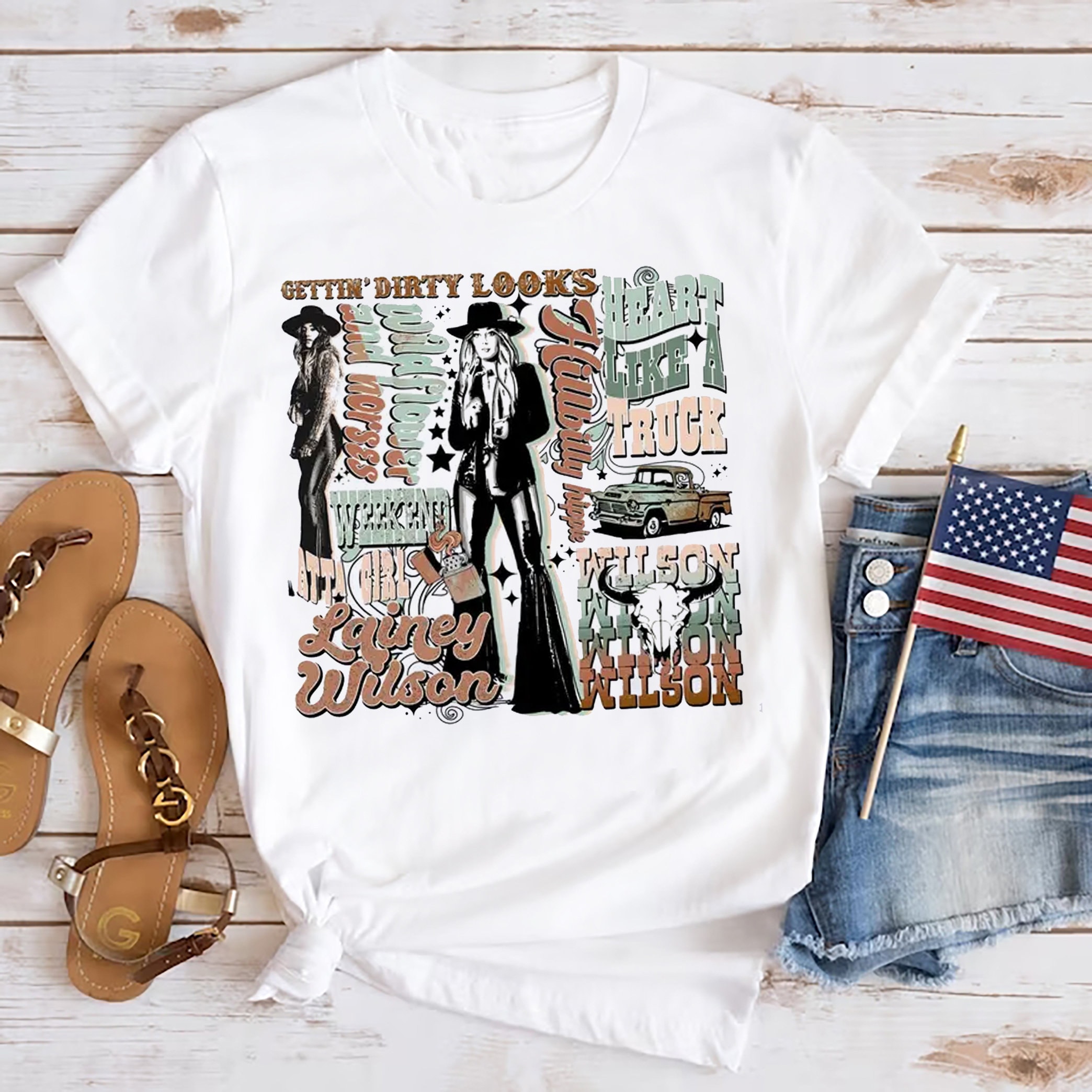 Lainey Wilson Graphic TShirt, 2024 Lainey Wilson Countrys Co Inspire