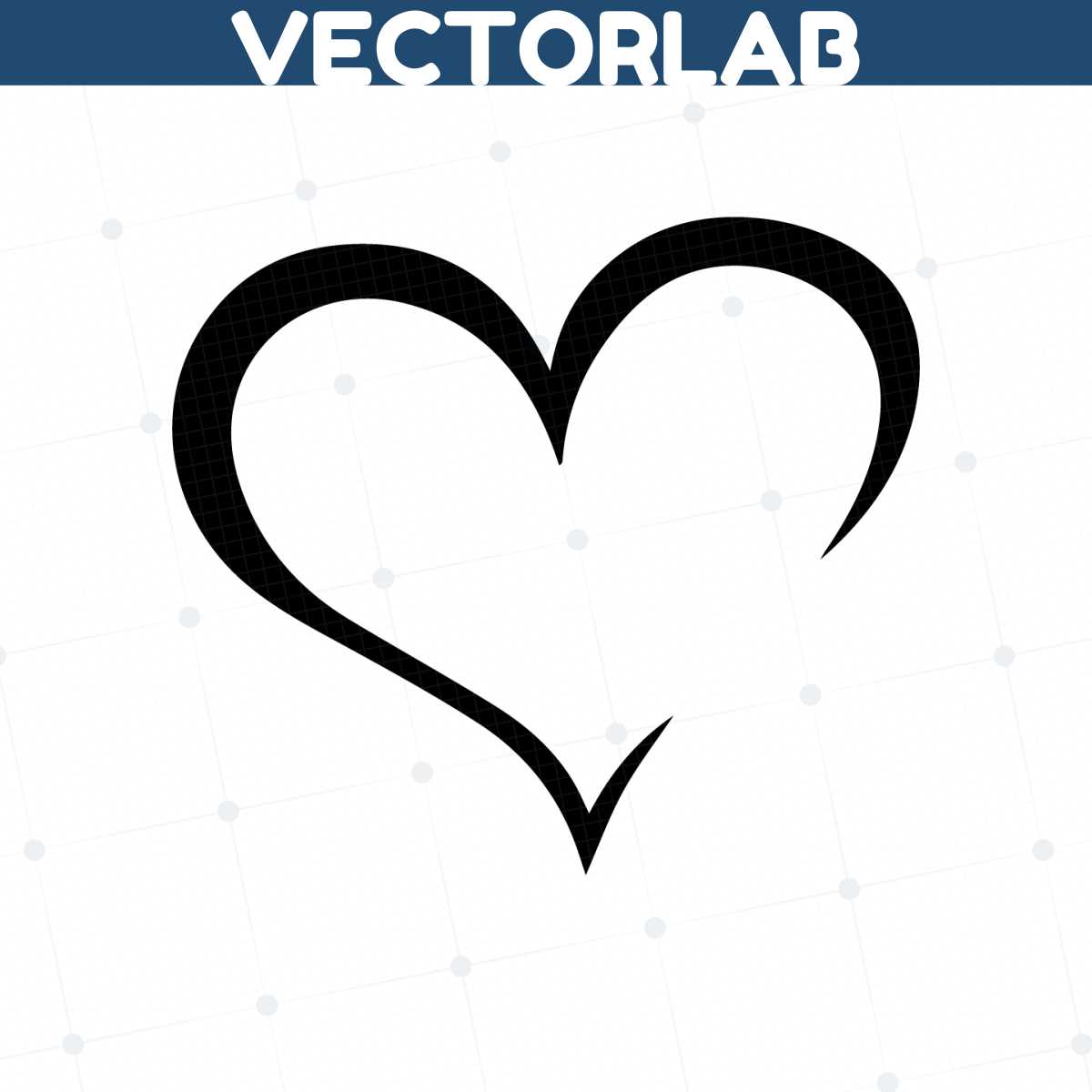 Heart SVG Cut File for Cricut Silhouette File, Heart Monogra | Inspire ...
