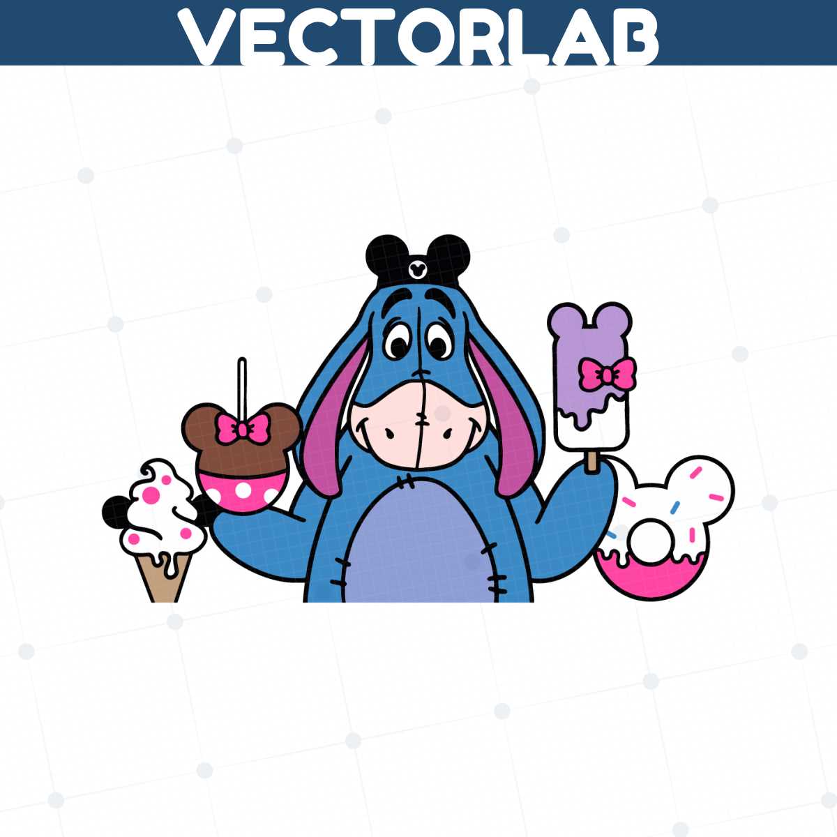 Eyeore Dxf Eeyore SVG winnie the pooh snacks png dxf clipart , cut file | Inspire ...