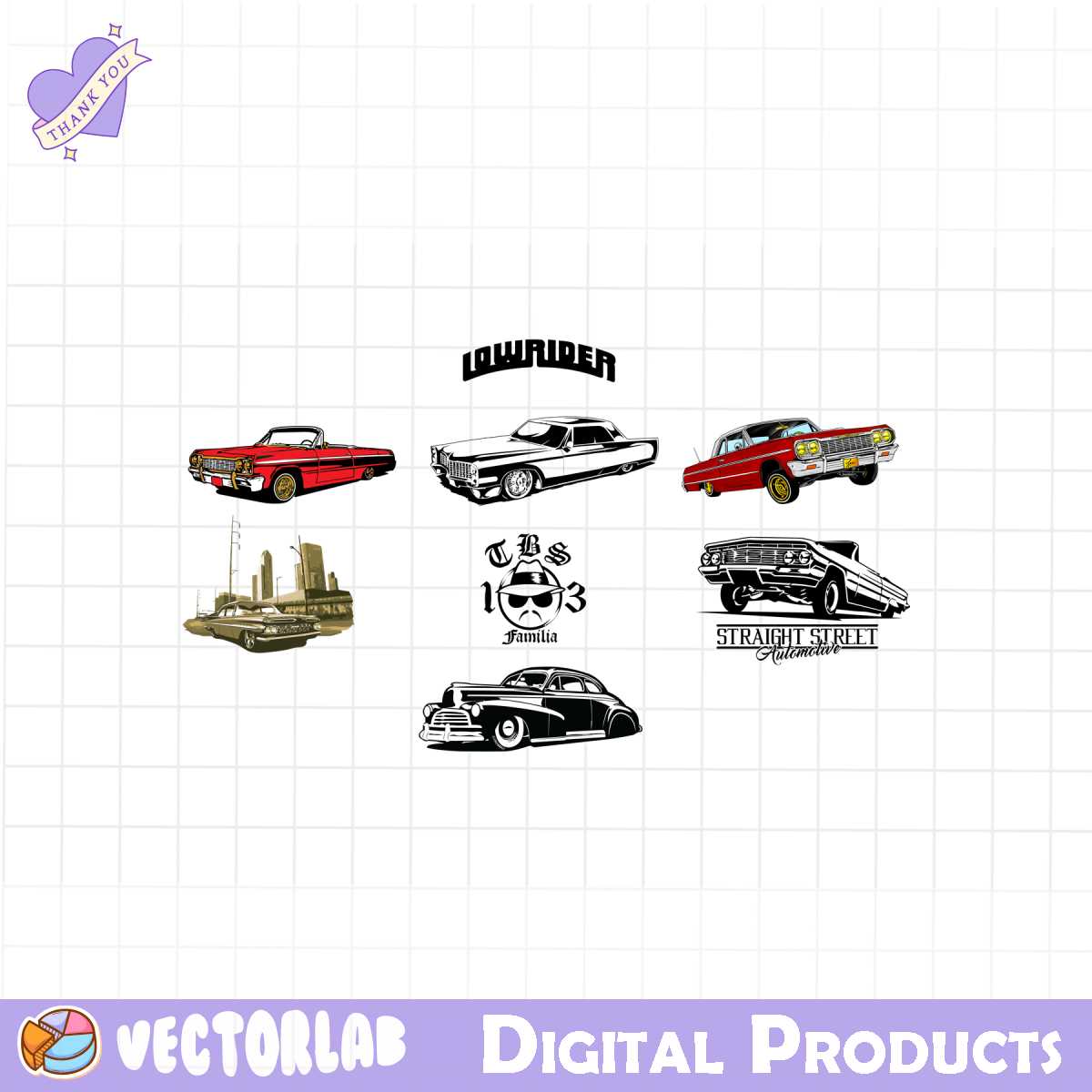 Lowrider Svg, Lowrider Vector, Lowrider Cutfile, Lowrider Cl | Inspire