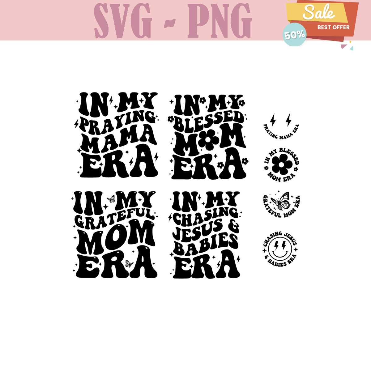 Praying Mama Era SVG, In my mom era svg, Retro Mama png | Inspire Uplift