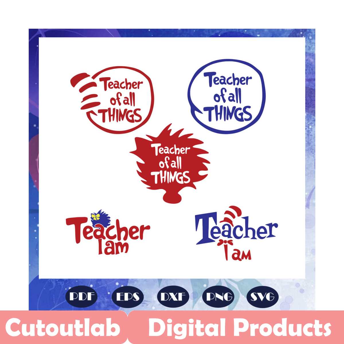 Teacher of all things svg, Dr seuss svg, Dr seuss bundle svg | Inspire ...