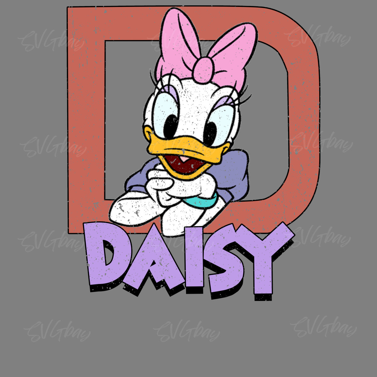 Character PNG Daisy Duck Color Disney Girl Digital Download | Inspire ...