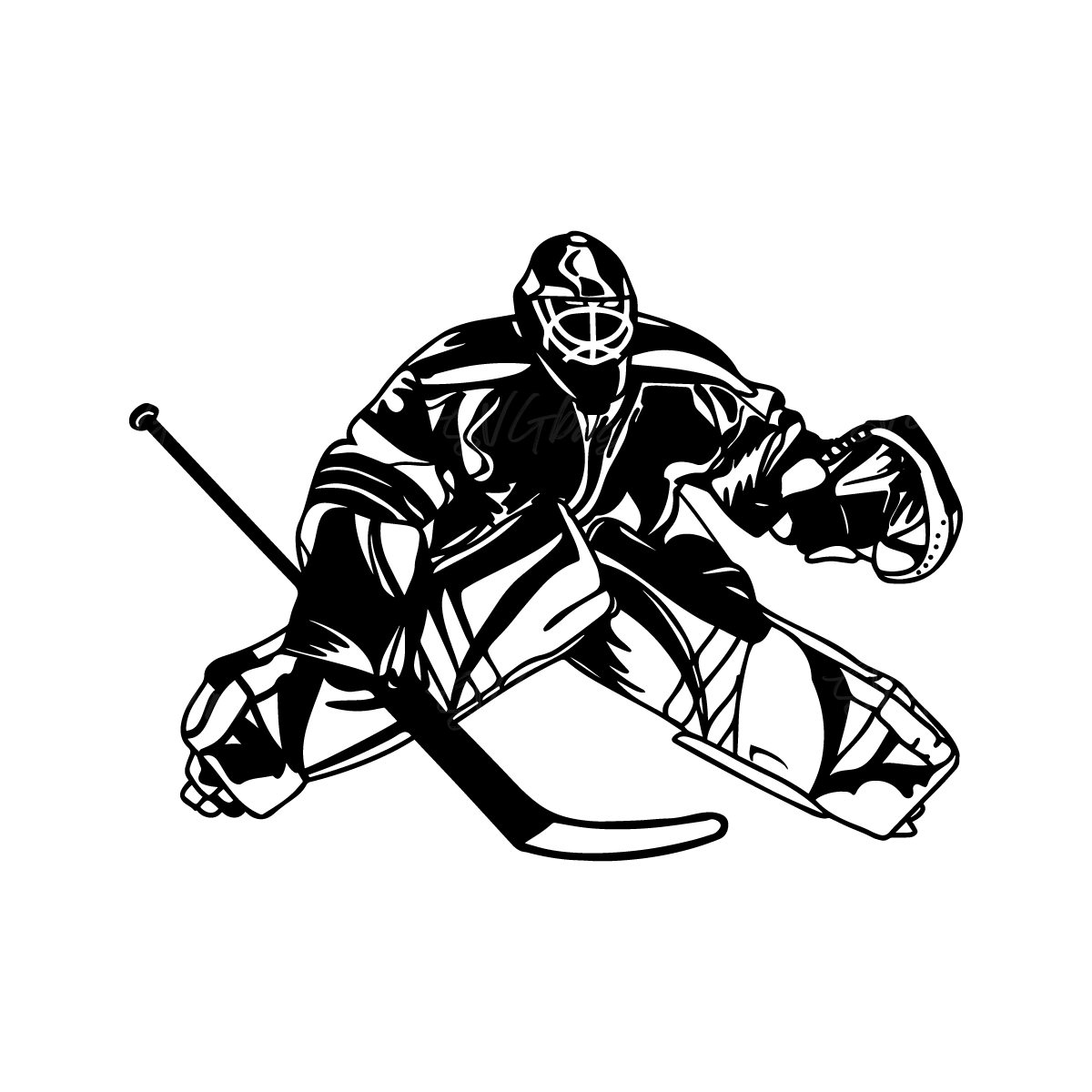Hockey Goalie Svg | Inspire Uplift