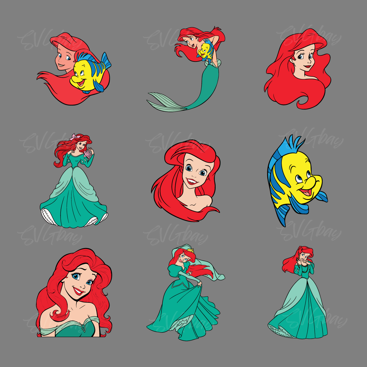 Ariel Outline Svg | Inspire Uplift