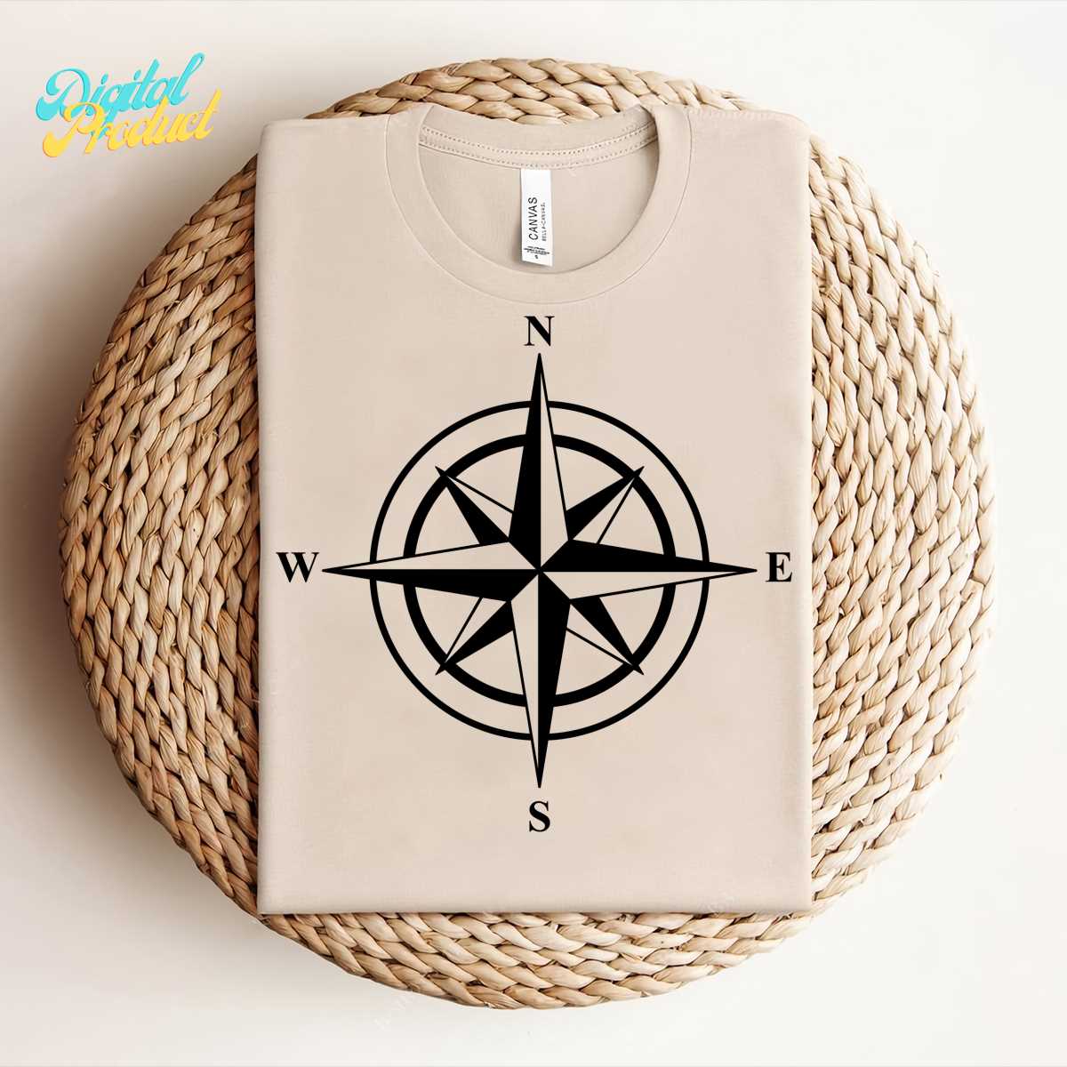 Compass Rose SVG, Nautical Compass SVG | Inspire Uplift