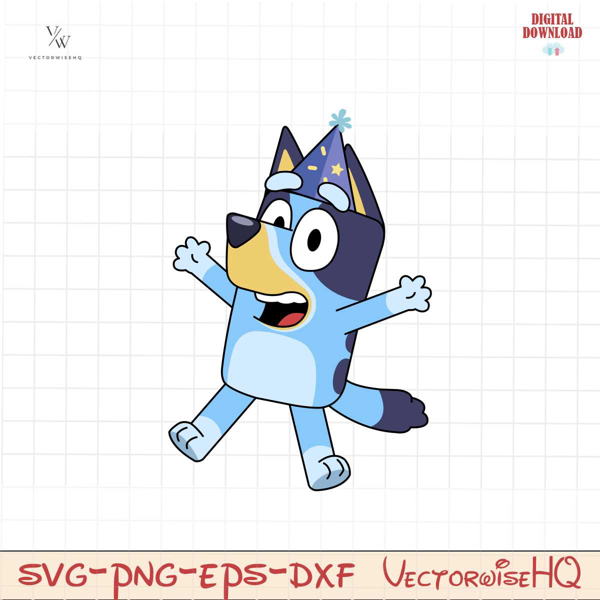 Bluey Birthday Png SVG Inspire Uplift