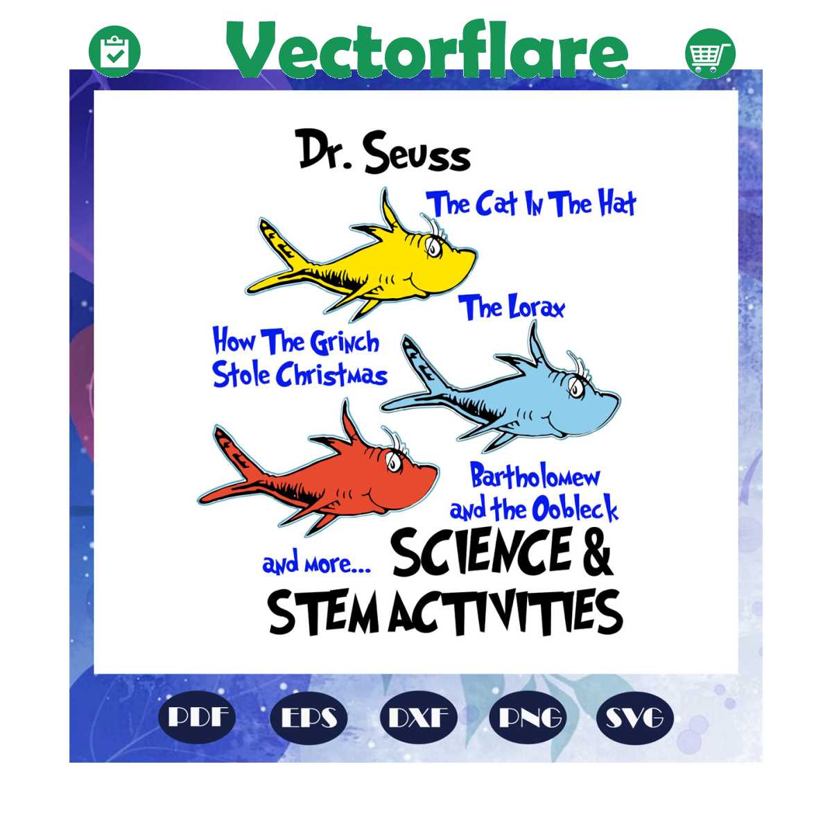 Dr Seuss the cat in the hat svg, one fish two fish red fish - Inspire ...