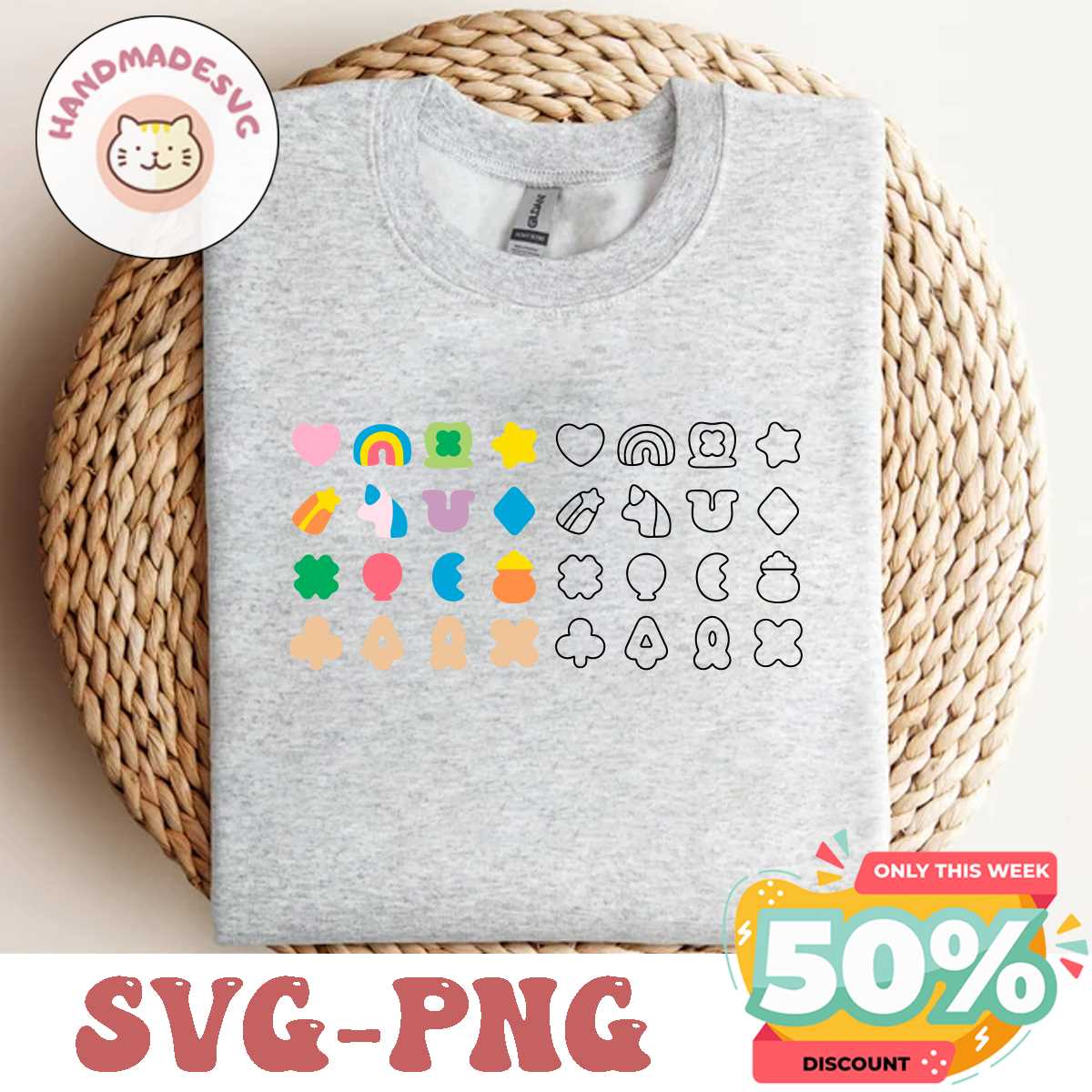 Lucky Charms | png svg pdf | Digital Download | Clipart Desi | Inspire ...