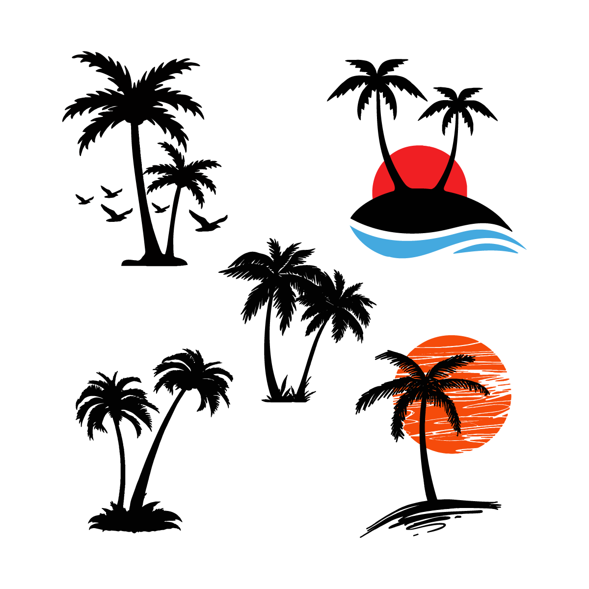 Palm Tree Svg Digital Download Files | Inspire Uplift