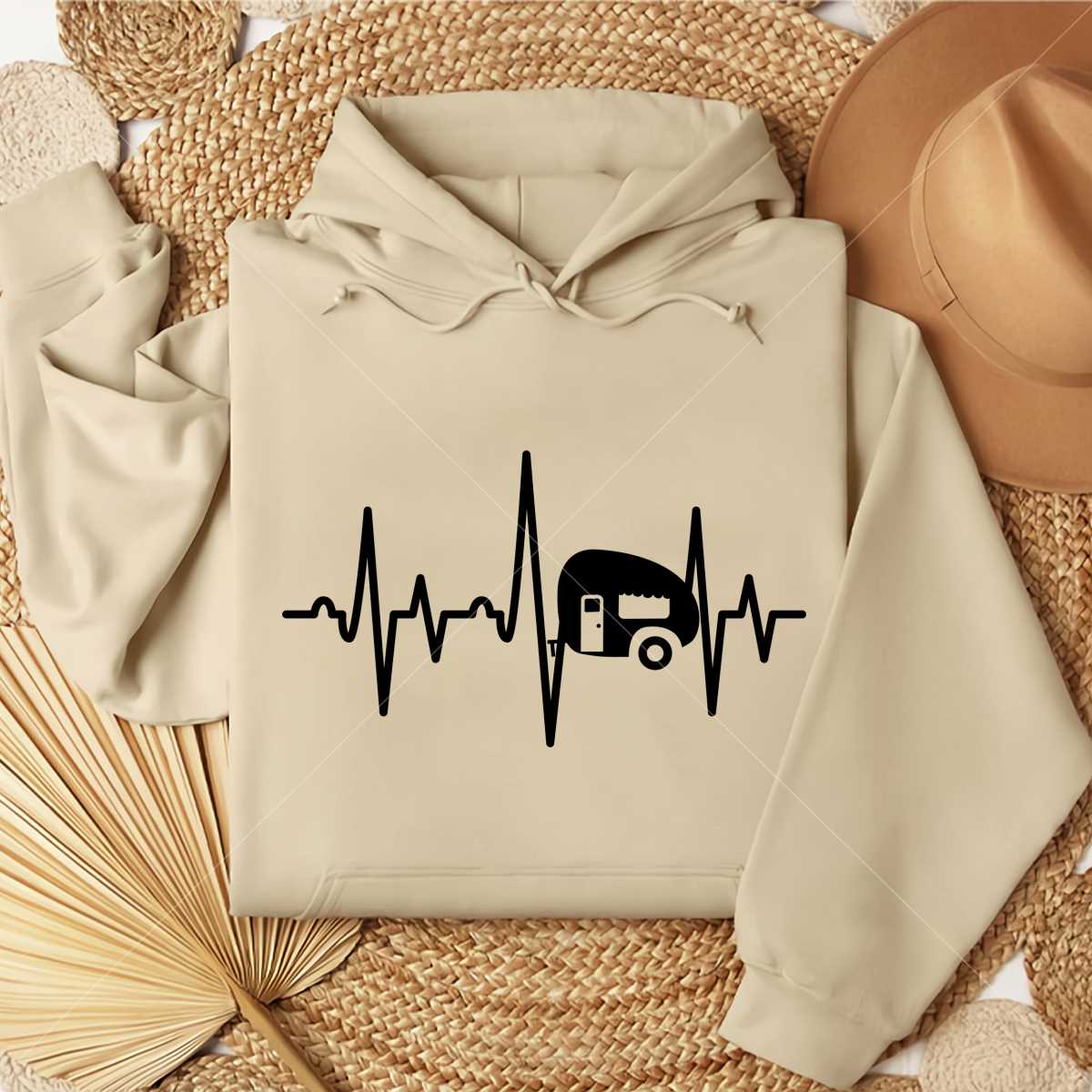 Camper Heartbeat SVG, Camping SVG | Inspire Uplift