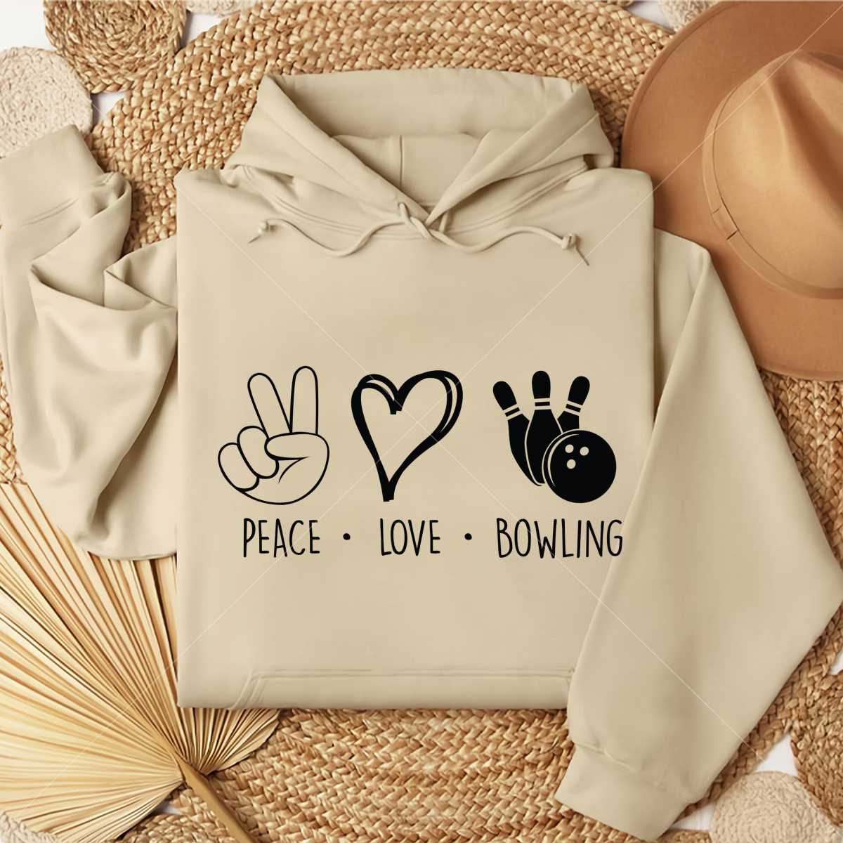 Peace Love Bowling SVG, Bowling L | Inspire Uplift
