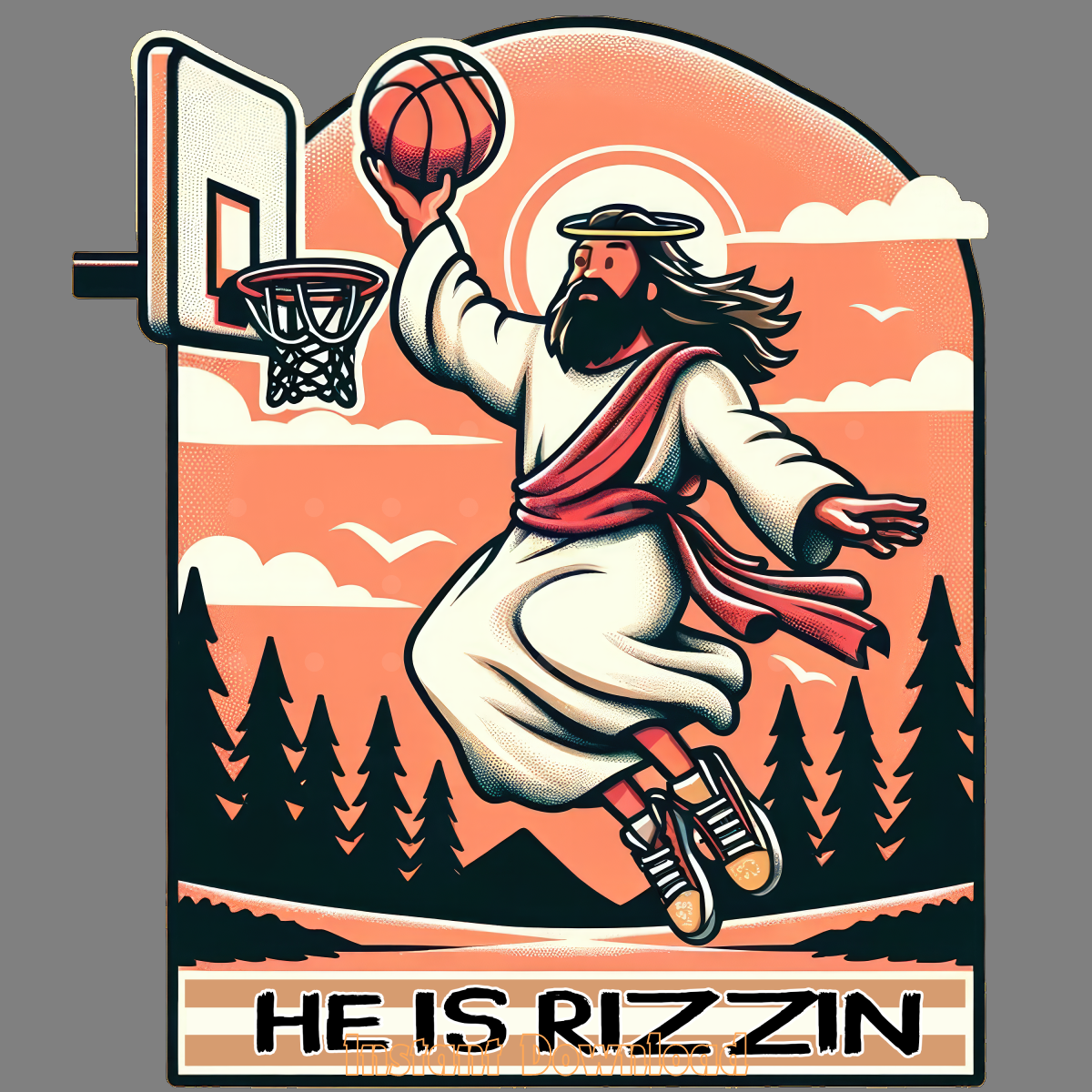 He is Rizzin PNG Files, Christian Easter | Inspire Uplift