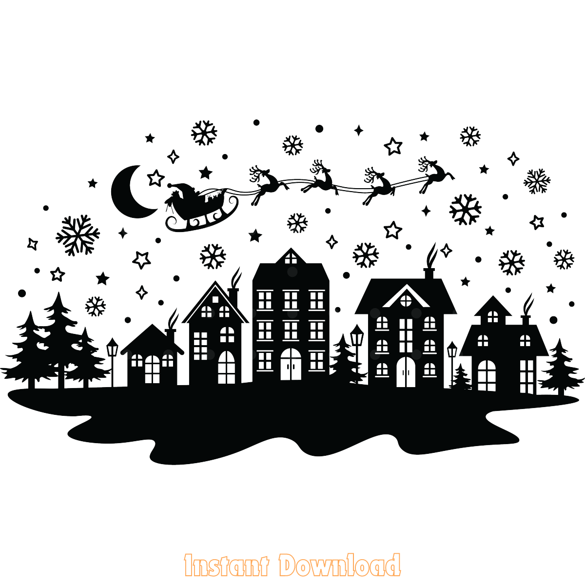 Christmas Scene Svg | Inspire Uplift
