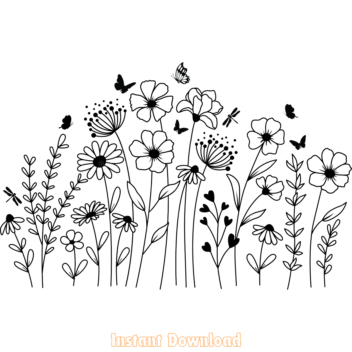 Flower garden clipart inspire uplift