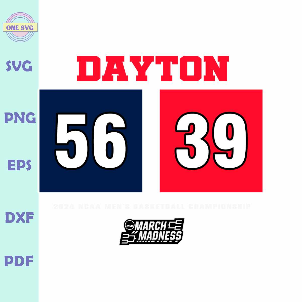 Dayton 2024 Mens Basketball Championship SVG | Inspire Uplift