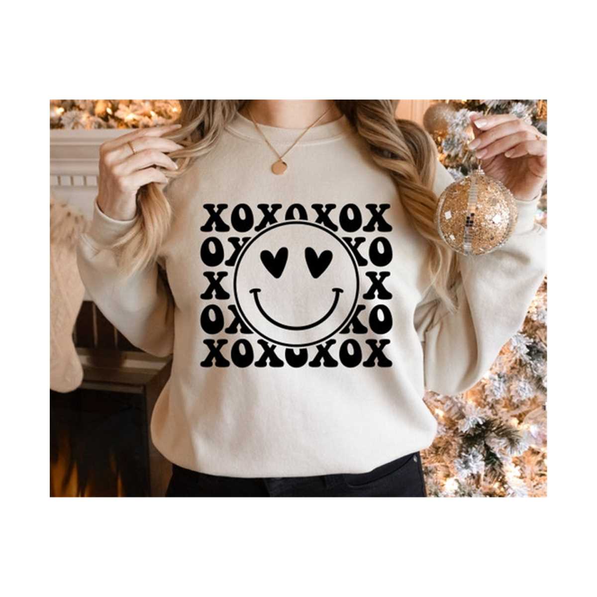 Love Happy Face SVG, XOXO Svg, Love Heart Svg, Heart Eyes Ha | Inspire ...