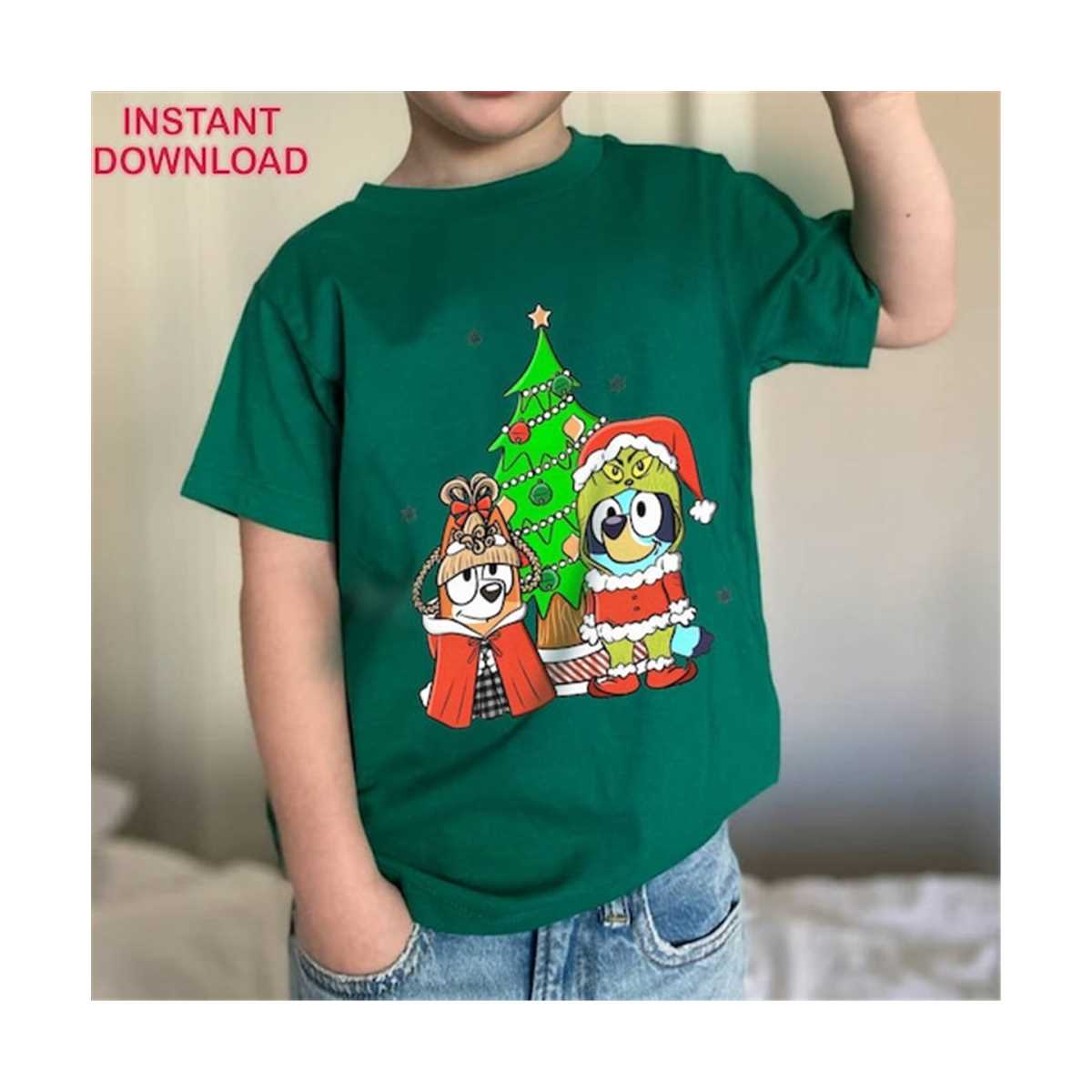 Bluey and Bingo Family Merry Christmas 2023 PNG Bluey Fami Inspire