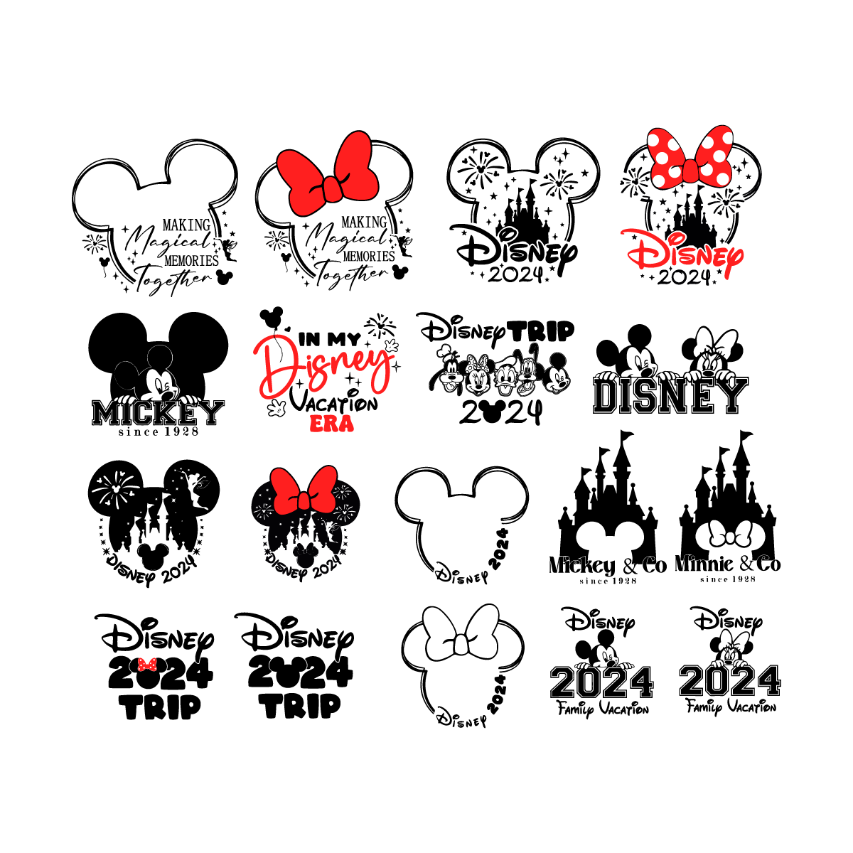 Family Trip 2024 SVG, Mouse SVG Digital Download Files | Inspire Uplift