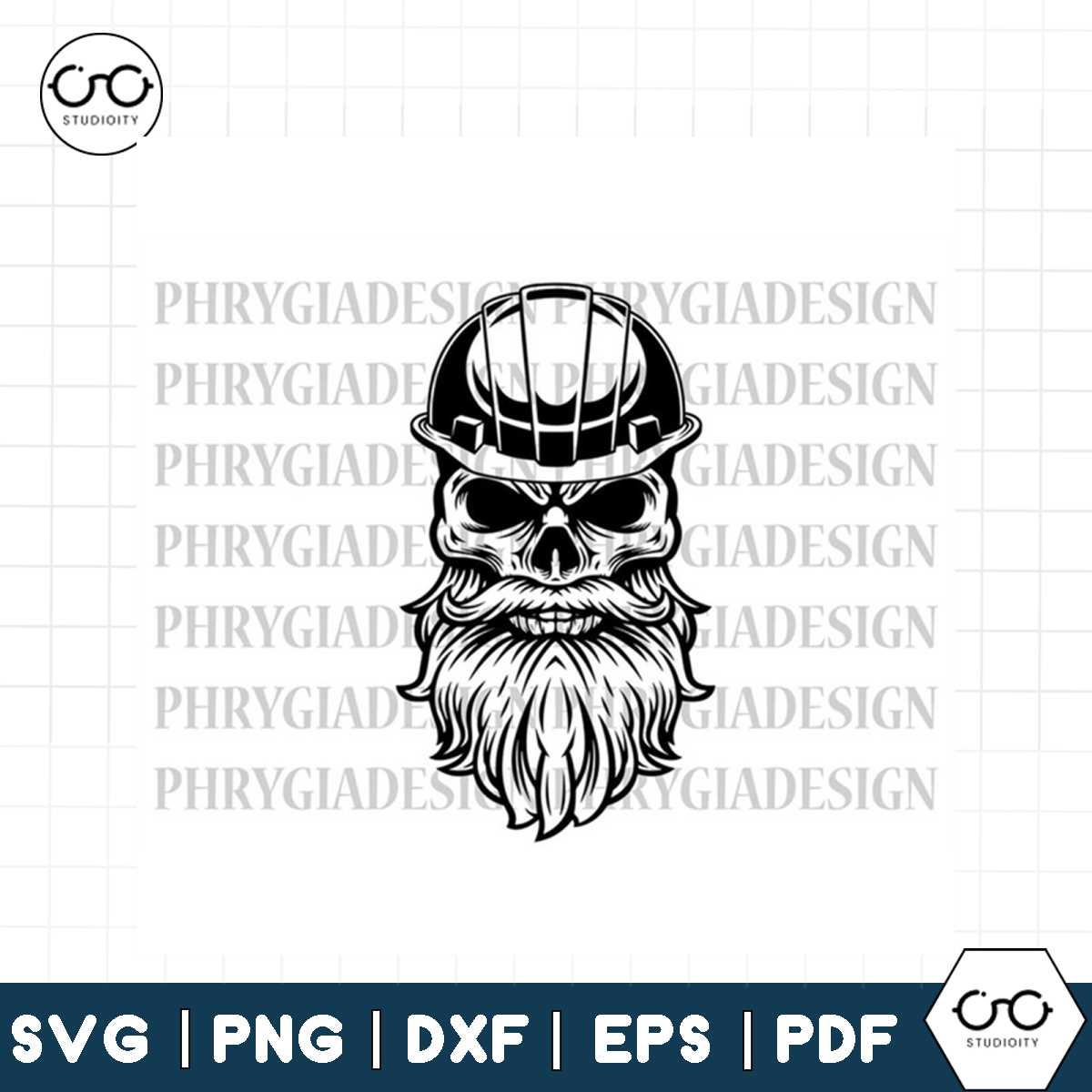 Skull With Hard Hat Svg Png , Construction Svg , Constructio | Inspire ...