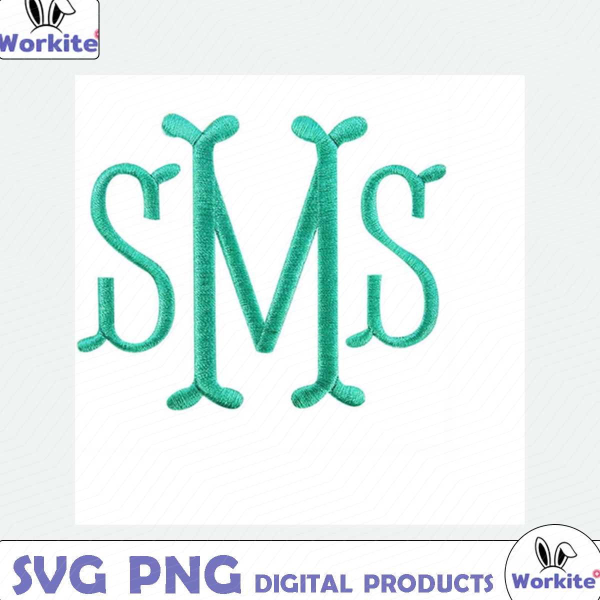 Fish Tail Rounded Fishtail Monogram Machine Embroidery Font | Inspire ...