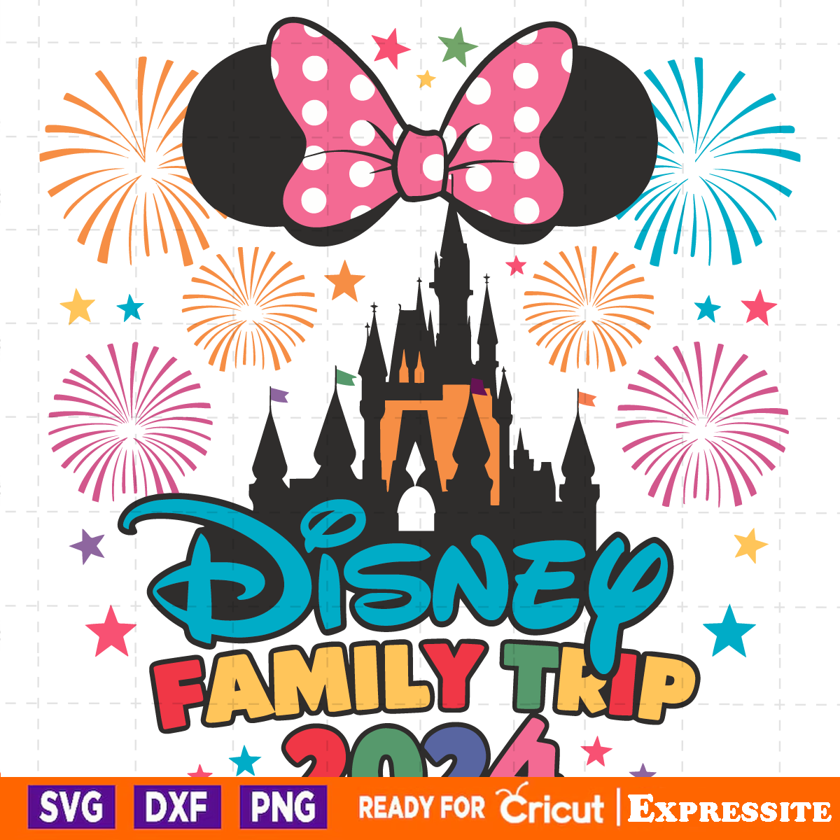 Disney Family Trip 2024 Castle SVG Digital Download Files | Inspire Uplift