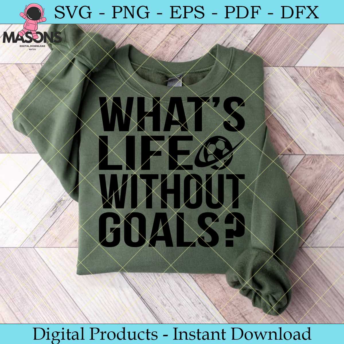 Moletom Futebol What's Life Without Goals? - Tstars Juventil Vermelho